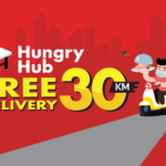 Hungry Hub is now offering 30 km free delivery in Bangkok
