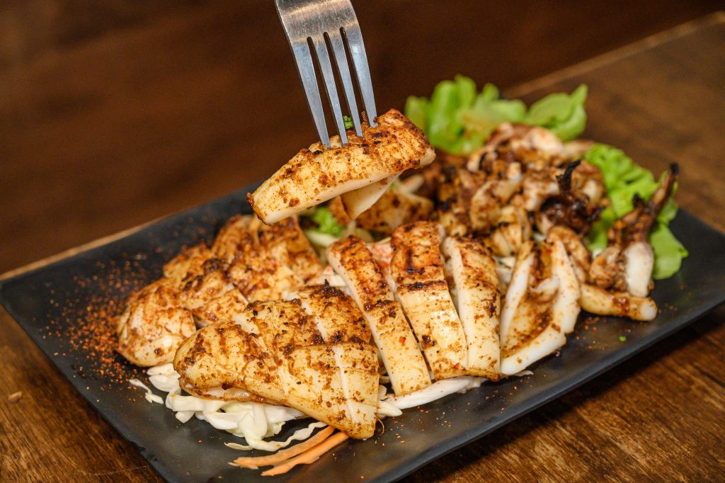 Seafood Cafe Stir Fried Squid With Sichuan Pepper Sauce