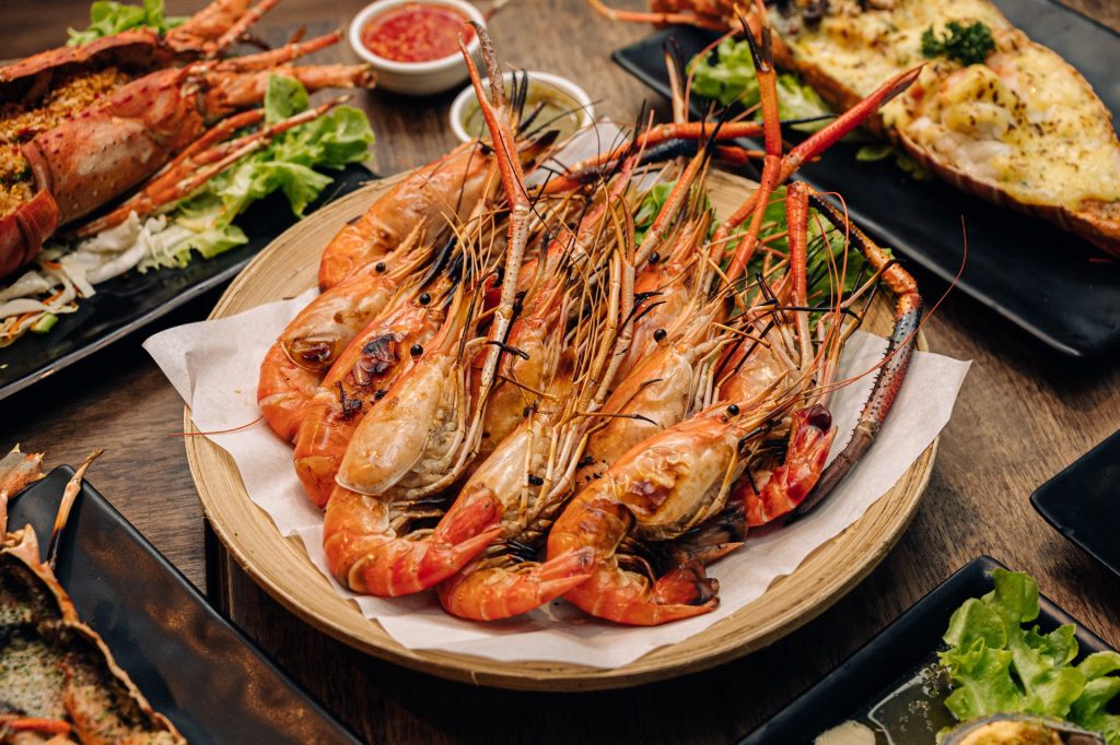 The Seafood Cafe & Restaurant Grilled River Prawns