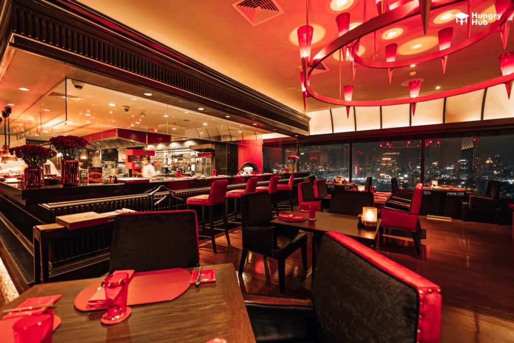ร้านอาหาร สุขุมวิท บรรยากาศ ริบรูม แอนด์ บาร์ สเต็กเฮ้าส์ รูฟท็อป The Landmark