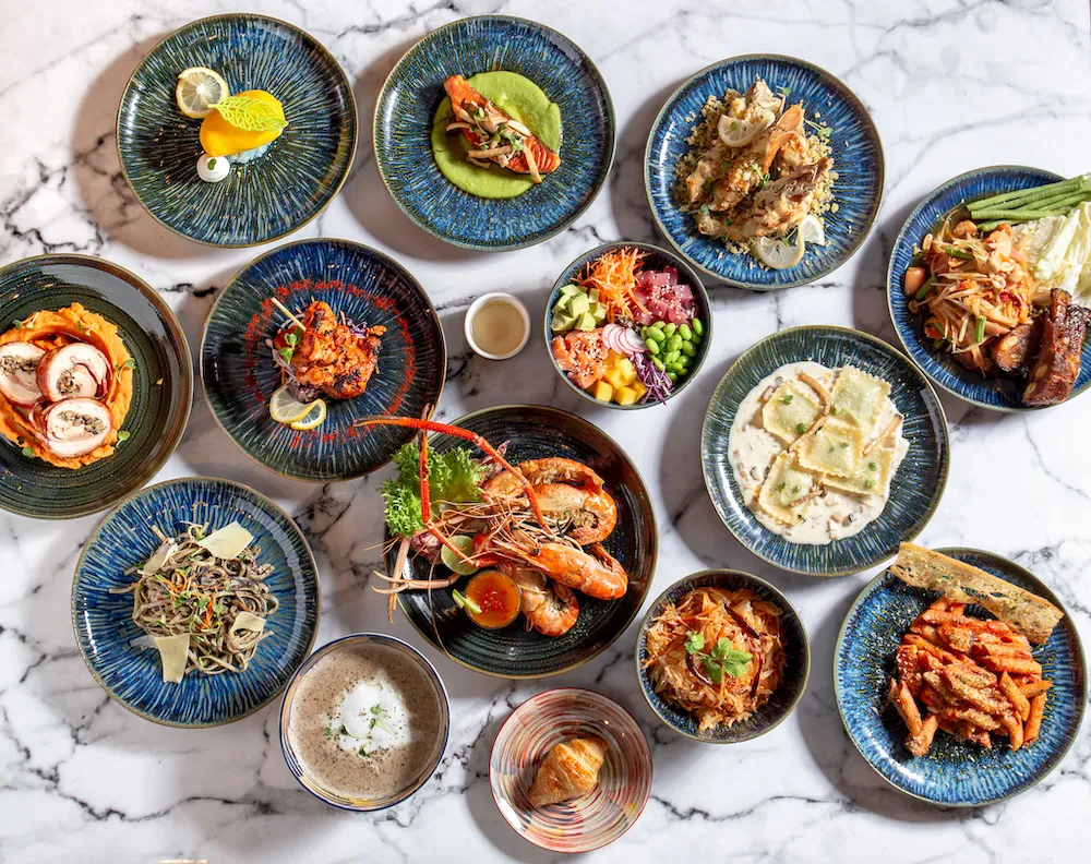 บุฟเฟ่ต์ อาหารทะเล อมาญา ฟู้ด แกลอรี่ โรงแรม อมารี วอเตอร์เกท กรุงเทพ