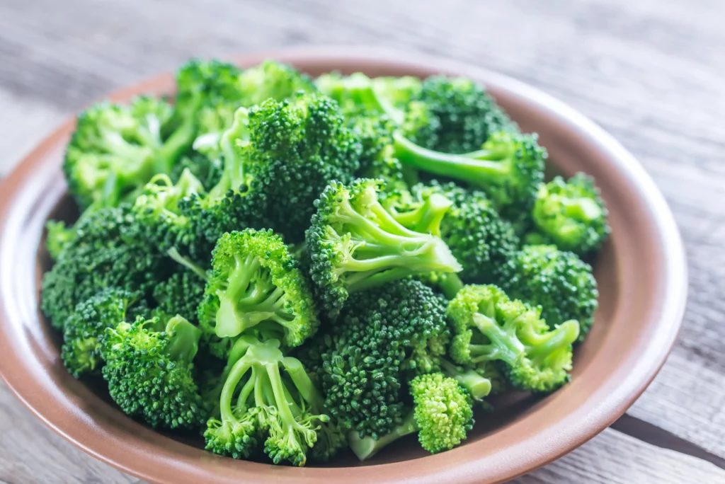 Cooked Broccoli Plate