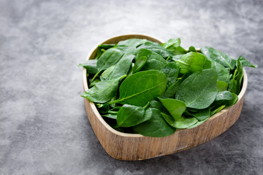 Spinach Leaves Wooden Box