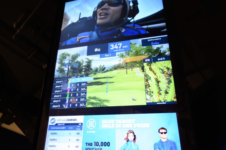 Topgolf Megacity hitting bay Game zone virtual golf