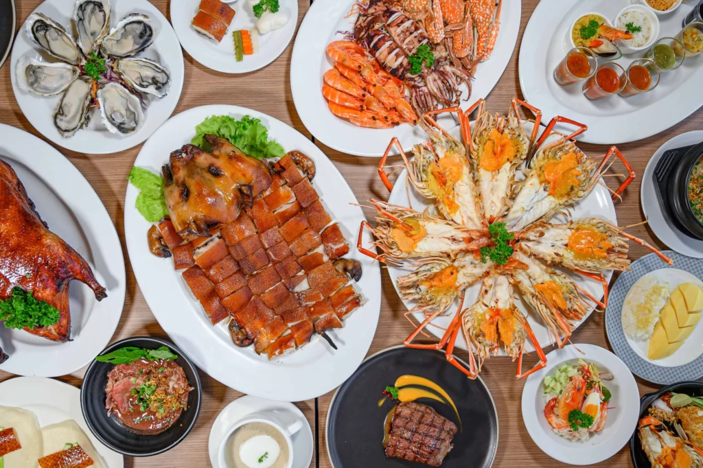 บุฟเฟ่ต์อาหารจีน Crystal Grill 82nd floor at Baiyoke Sky