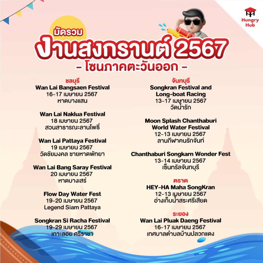 งานสงกรานต์ 2567 ภาคตะวันออก by Hungry Hub