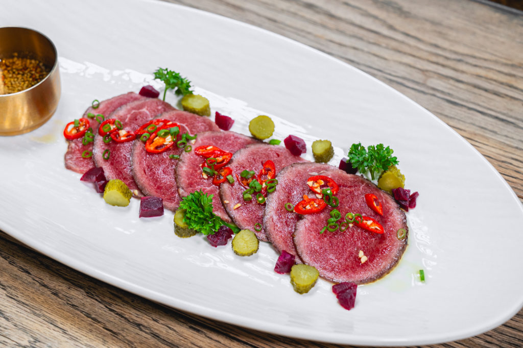 Shaloba Eatery menus -  Cold Grilled Sliced Tenderloin With Ponzu And Mustard Vinaigrette