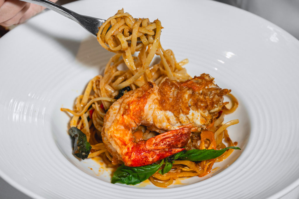 Shaloba Eatery menus -  Linguine With River Prawn And Chilli Paste 