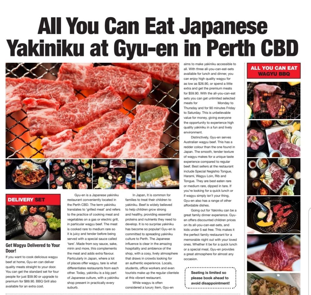 Gyu-En-Yakiniku in Perth CBD