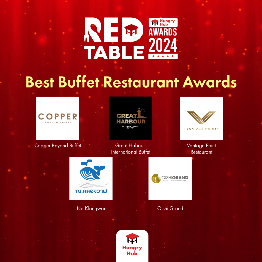 Hungry Hub Red Table Awards 2024 Best Buffet Restaurant Awards