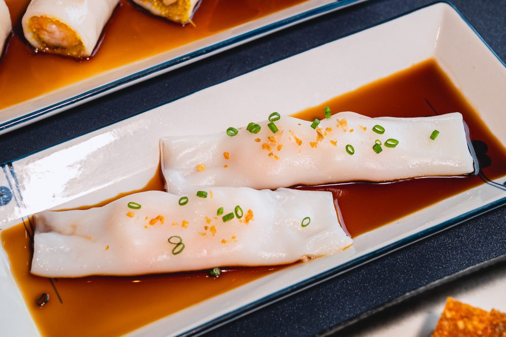 Duo Texture Hong Kong Noodle Roll With Shrimp