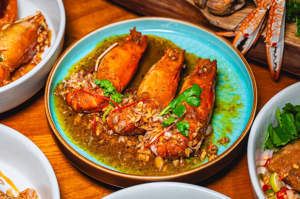 Fried River Prawn With Garlic The Map