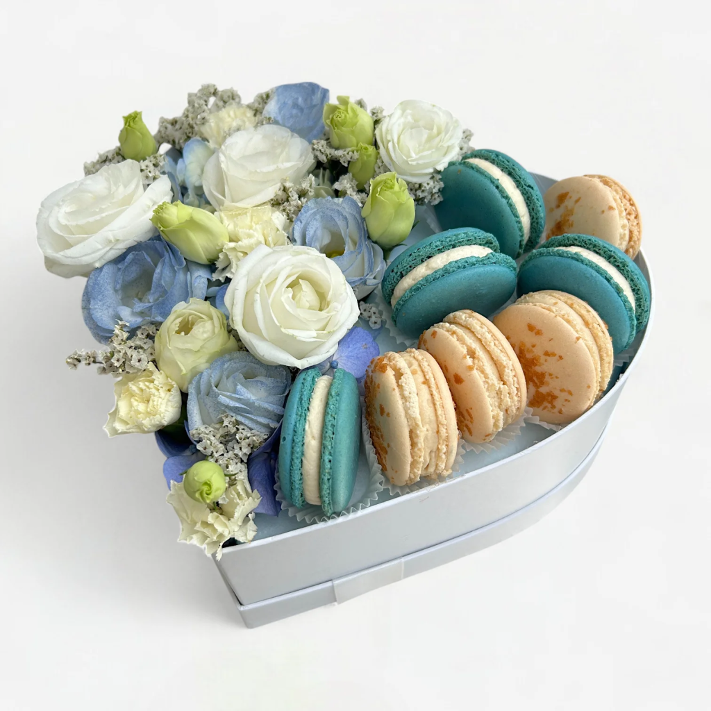 Blue Macaron Box